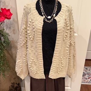 Lucky Brand Chunky Cream Knit Sweater